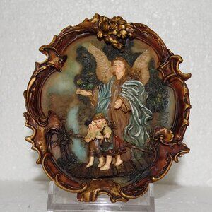 A  SET 3 HAND PAINTED CHILDREN &  ANGEL MOLDS